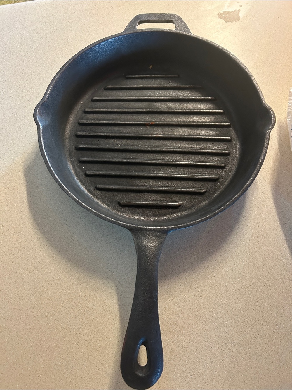 Cast Iron Grill Skillet - Black 12 inch